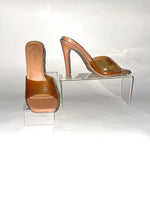 Load image into Gallery viewer, Nude Bedazzled Jewel Heel
