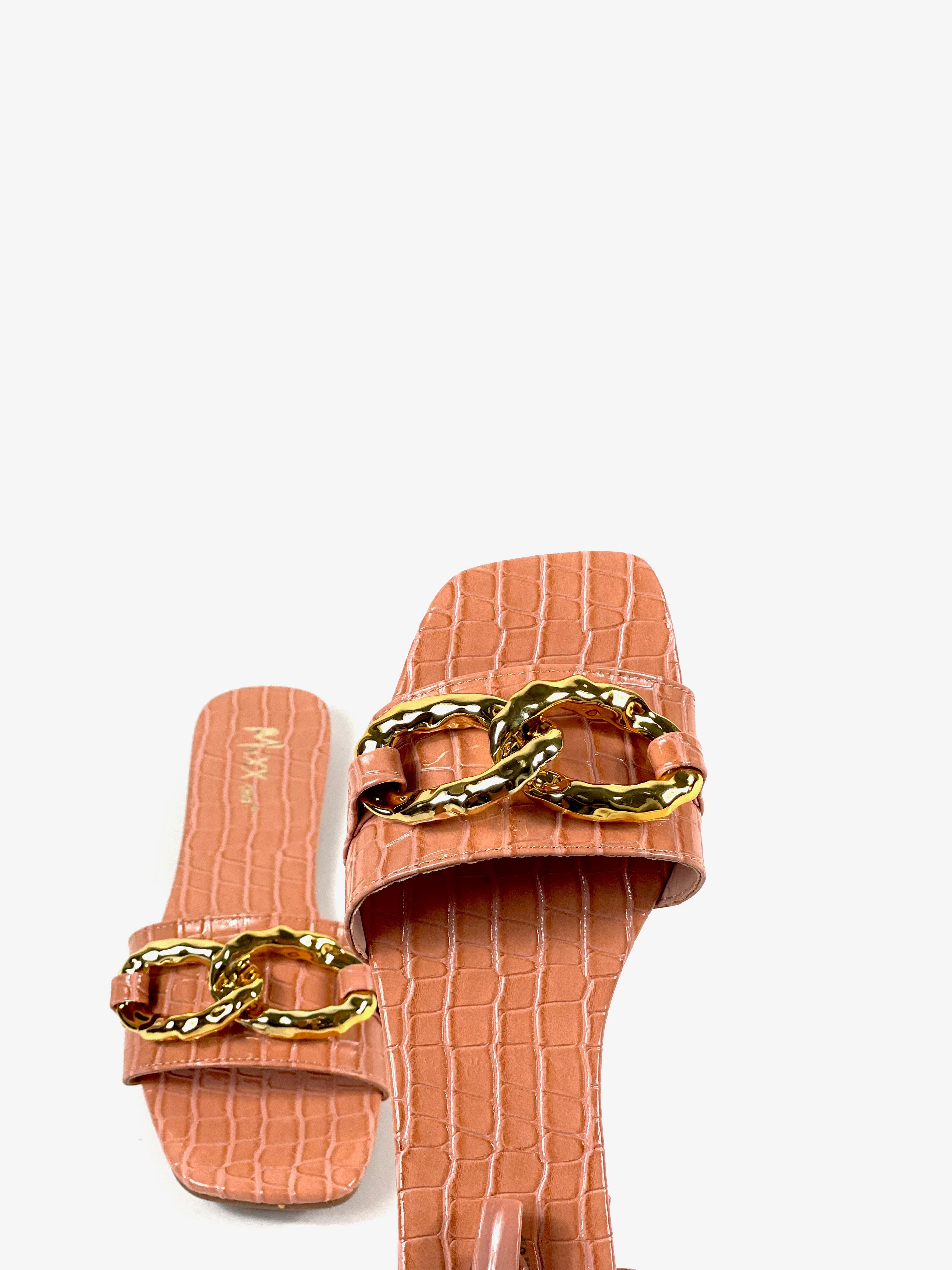 Blush Chloe Croc Sandal