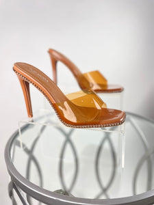 Nude Bedazzled Jewel Heel